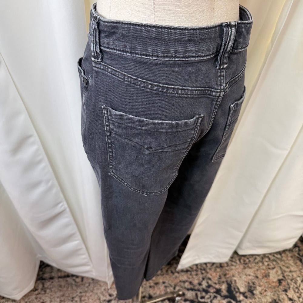 Pilcro Washed Black / Charcoal Gray Cropped Length Jeans Size 26 - Picture 9 of 16